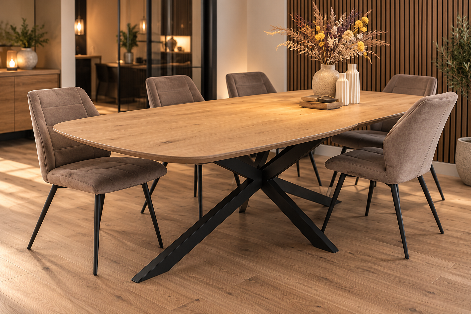 Eettafel Denmark tonvormig